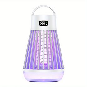 Bug Zapper; Mosquito Zapper Outdoor; Bug Zapper Outdoor Electric; Insect Fly Traps; Fly Zapper; Mosquito Killer For Patio - J03-white