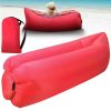 Inflatable Lounger Air Sofa Lazy Bed Sofa Portable Organizing Bag Water Resistant for Backyard Lakeside Beach Traveling Camping Picnics - Red