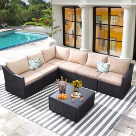 7 Pcs Patio Sofa - as Pic