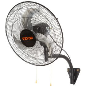 VEVOR Wall Mount Fan, 18 Inch, 3-speed High Velocity Max. 4000 CFM Oscillating Industrial Wall Fan, Commercial or Residential for Warehouse