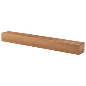 72'' Fireplace Mantel Wooden Wall Mounted Floating Shelf 8" Deep Solid Pine Wood,Natural - as Pic