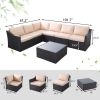 7 Pcs Patio Sofa - as Pic