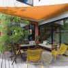 9.84ft Shade Sail Patio Cover Shade Canopy Camping Sail Awning Sail Sunscreen Shelter Triangle Cover - Orange