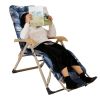 67x22in Chaise Lounger Cushion Recliner Rocking Chair Sofa Mat Deck Chair Cushion - Blue_GreyLeaf