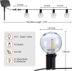 27Ft G40 Solar String Lights Outdoor Waterproof Globe Lights With 4 Lighting Modes Shatterproof LED Bulbs  - 27ft