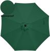 Simple Deluxe 9ft Outdoor Market Table Patio Umbrella with Button Tilt, Crank and 8 Sturdy Ribs for Garden, Green - as Pic