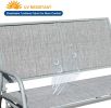 2 Person Swing Glider Chair Patio Swing Bench Garden Rocking Seat for Outdoor Patio,Backyard,Deck Swimming Pool - grey