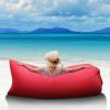 Inflatable Lounger Air Sofa Lazy Bed Sofa Portable Organizing Bag Water Resistant for Backyard Lakeside Beach Traveling Camping Picnics - Red