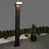 Inowel Outdoor Pathway Lights LED Bollard Light Landscape Path Light Modern Waterproof Driveway Lights 11706 - Black - 31.5in