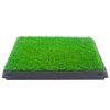 Pet toilet dog potty artificial turf environmental protection with drawer - Green + Black