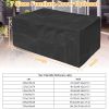 210D Waterproof Outdoor Furniture Cover Windproof Dustproof Patio Furniture Protector Oxford Cloth Garden 66.92x37.00x27.55 inch - XL