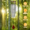 27 Tubes 36in Wind Chimes Indoor Outdoor Smooth Melodic Tones Wind Chime Ornament - Silver