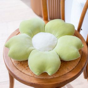 Bed and Breakfast Cushion Small Daisy Petal Cushion (Option: Green cherry blossom-50cm)