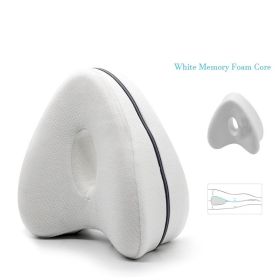 Heart-Shaped Memory Foam Leg Pillow Beautiful Leg Pillow Memory Pillow Pregnant Woman Heart-Shaped Knee Love (Color: White)